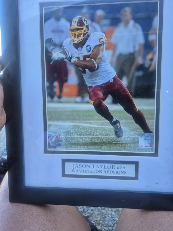 Jason Taylor #55 Washington Redskins Football Original Photo