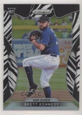 2019 Panini Prizm Tier III Zebra Prizm 81/99 Brett Kennedy #215 0c6