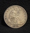 1876 United States Seated Liberty Half Dollar 50C Silver Coin