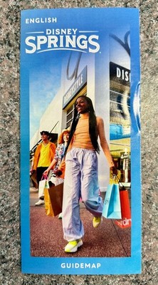 NEW 2026 Walt Disney World Disney Springs Shopping Map Guide - Free Shipping
