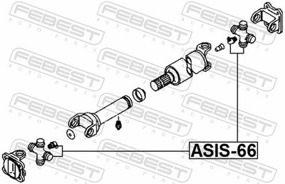 For FEBEST ASIS-66 ISUZU ELP NLR/NMR DRIVE SHAFT CROSS 55.85 LH