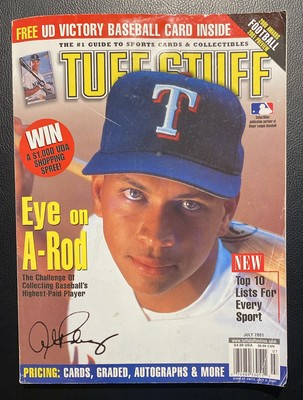 Alex Rodriguez Eye On A-Rod July 2001 Tuff Stuff Price Guide Sports Collectibles