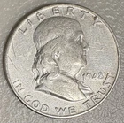 1948 D Franklin Half Dollar 90% Silver NO RESERVE!!
