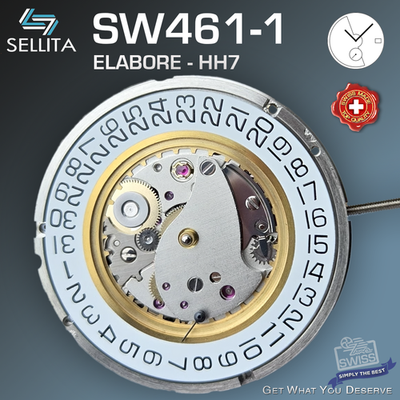 MOVEMENT AUTOMATIC SELLITA SW461-1 HH7, SMALL SECOND 6H | eBay