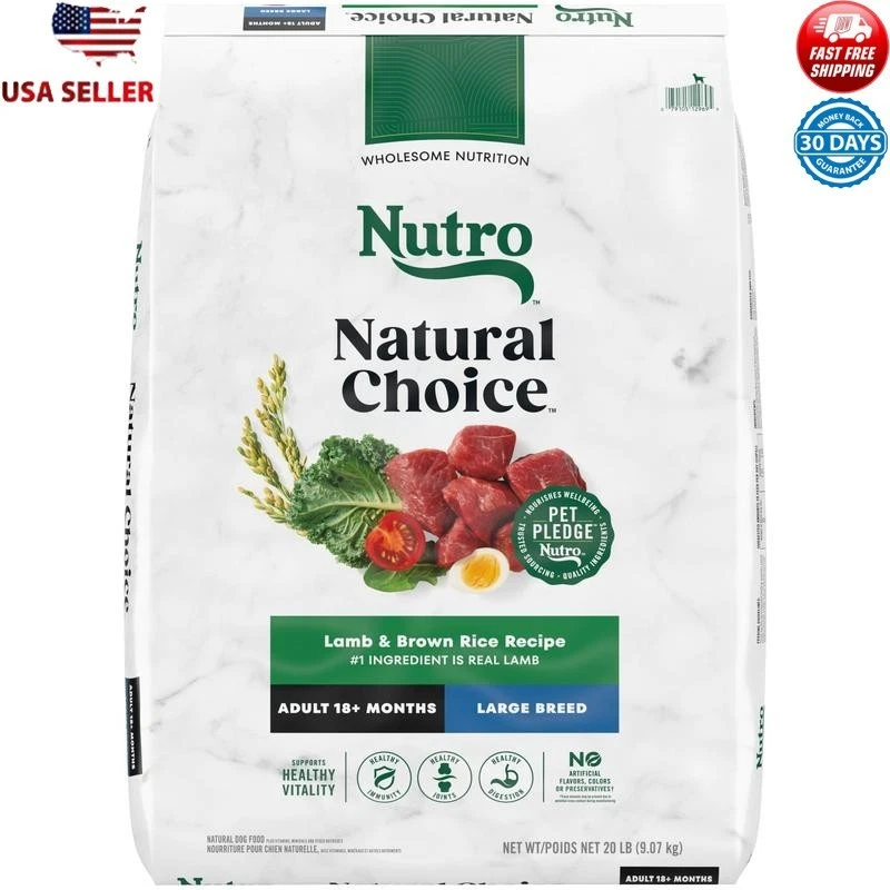 Natural Choice Adult Large Breed Dry Dog Food, Lamb And Brown Rice Recipe 20 Lbs