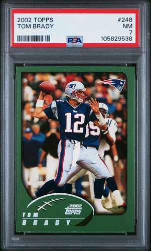2002 TOPPS #248 TOM BRADY PSA 7
