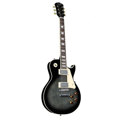 J&D LS500 BKS E-Gitarre Single Cut Black Sunburst Mahagoni Ahorndecke 22 Bünde