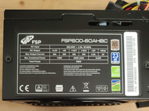 FSP Group Inc. FSP600-60AHBC - 600W ATX PC-Netzteil/Power Supply 20+4 Pin