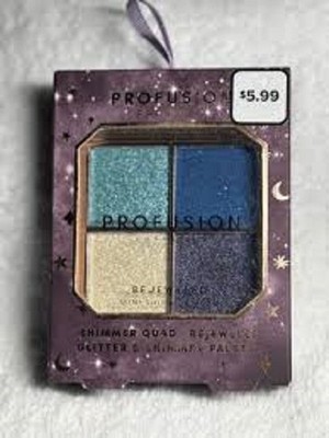 Lot of  2Profusion Cosmetics Shimmer Glitter Eye Shadow Quad - Bejeweled - NEW