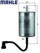 MAHLE KL80 Kraftstofffilter Kraftstoffilter für Porsche 