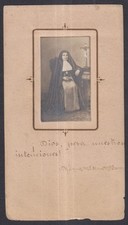 Antico Santino Venerable Sor Maria Janer estampa image pieuse holy card