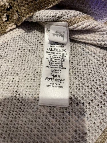 Stussy Raglan Thermal Long Sleeve 🟢🟤 - Picture 3 of 4