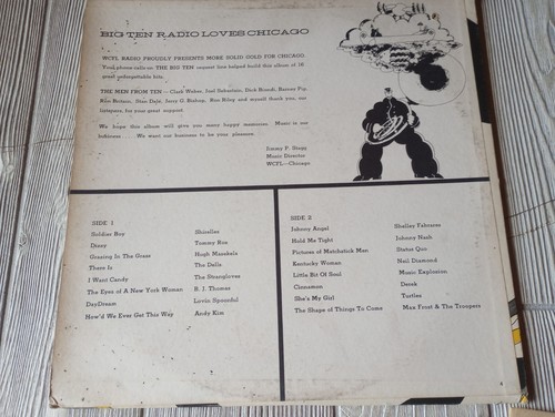 WCFL Big 10 Radio Presents Solid Gold For Chicago LP. Various - Picture 3 of 13