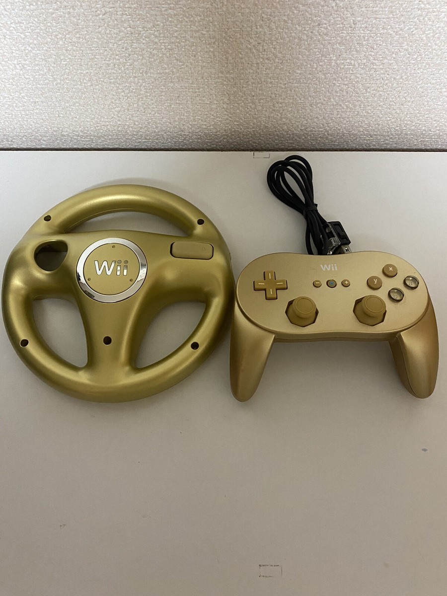 Club Nintendo Limited Wii Golden Classic Controller golden handle