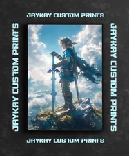 Link Legend of Zelda Game Poster Print - No Frame