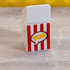 LEGO Popcorn Bag MOVIE NIGHT GEAR Family Fun Printed  x1 with Lid Food Snack pop