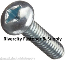 (100) M6-1.0x12 Metric JIS Phillips Pan Head 6mm x 12mm Machine Screws  M6x12mm 