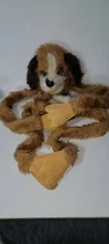 Vintage 1981 Hanging Dog Stuffed Animal Hand Puppet Hosung NY (E6) RARE
