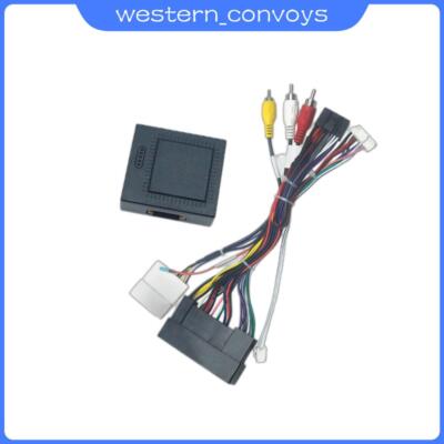 For Hyundai Elantra Santa Fe IX45 Stereo Harness with Canbus Box Black 16 Pins