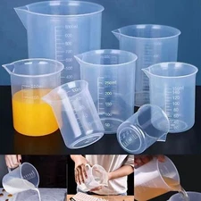 Small Measuring Cup Plastic Jug Beaker Kitchen Tool For Laboratories Parts