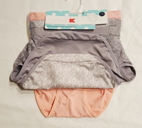 Ladies Microfiber Solid or Lace Briefs-Set Of 3: L-XL - Picture 2 of 6