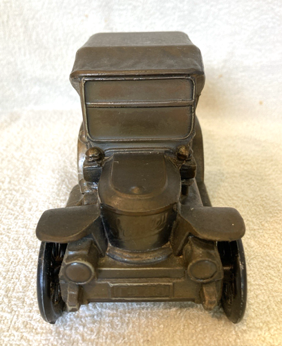 Champaign County Bank Bronze 1910 Stanley Steamer Banthrico Car Coin Bank - Picture 4 of 7