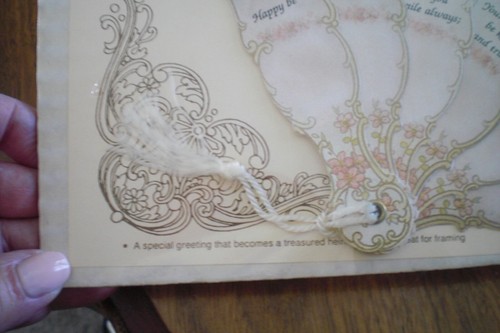 Vtg Turn of The Century Paper Fan Victorian Birthday Greeting 1978 - Picture 5 of 7