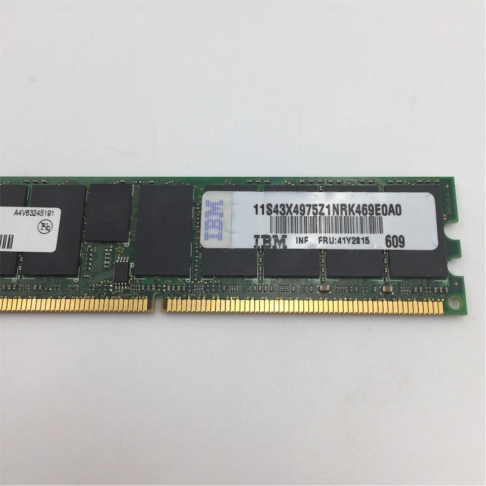 IBM 4Gb PC2-3200R 400Mhz ECC REG DR x4 CL3 240-Pin DIMM 41Y2815 - Image 3 of 4