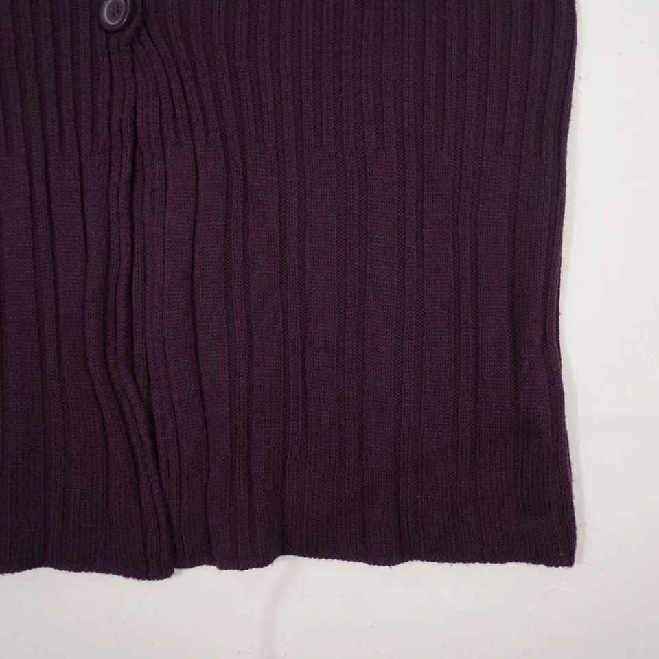 CANDA C&A Damen Cardigan Strickjacke Gr. 52/54 lila Kurzarm V-Ausschnitt Acryl - Bild 4 von 4