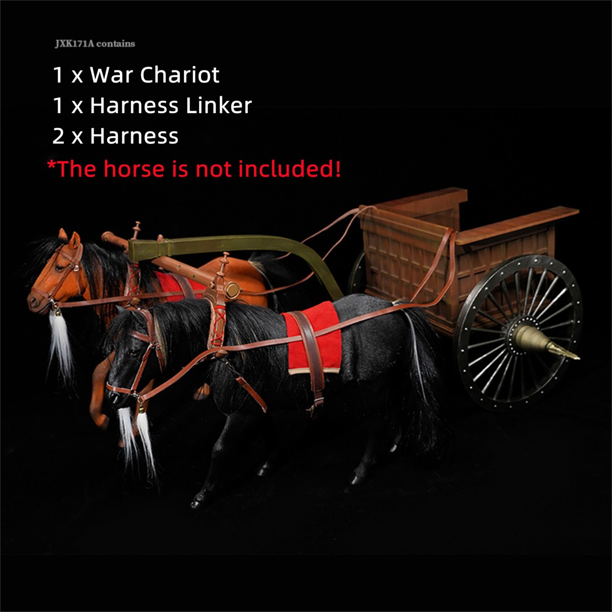 siku ジク　馬車　激レア　1/32 carriage with horses JXK 1/6 Warring States War Chariot Model Horse Soldier Accessory