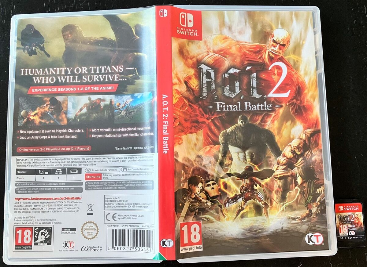 Attack on Titan 2: Final Battle - Nintendo Switch for sale online