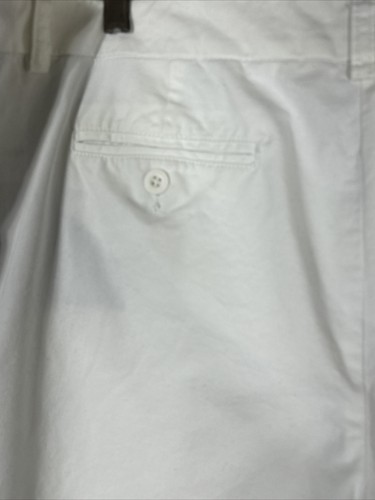 Tommy Hilfiger Women's White Shorts Cotton Size 16 Zip Front Pockets - Picture 6 of 9