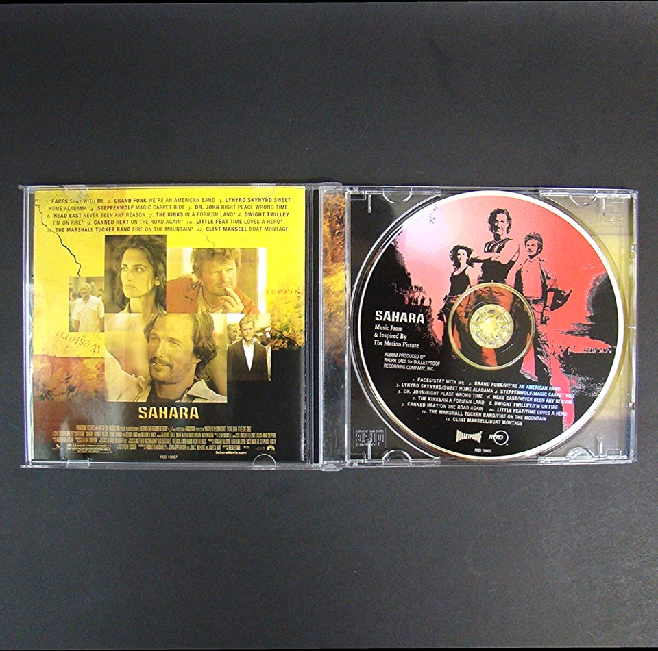 Sahara Original Motion Picture Soundtrack CD 2005 Various Artists Rare OOP 00s - Image 2 of 3