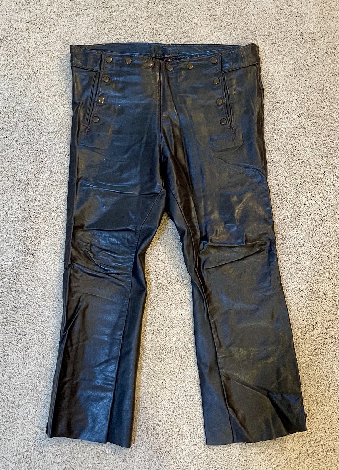 Just Leather San Jose Men’s Size 36 Brown Leather Old Snap Open Front