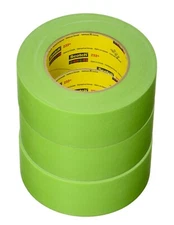 3M 26340 SCOTCH GREEN MASKING TAPE 233+ PAINT PAINTING 48mm NEW ( 3 ROLLS )
