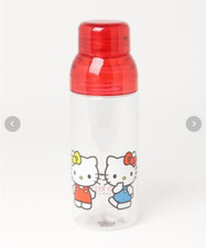 Sanrio Characters Hello Kitty Water Bottle w/Mascot Red Japan Limited Original