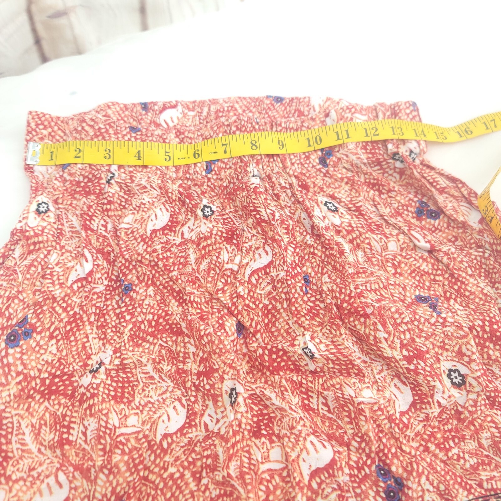 Cabi Orange Blue Pattern Size Medium Pull On A-li… - image 2