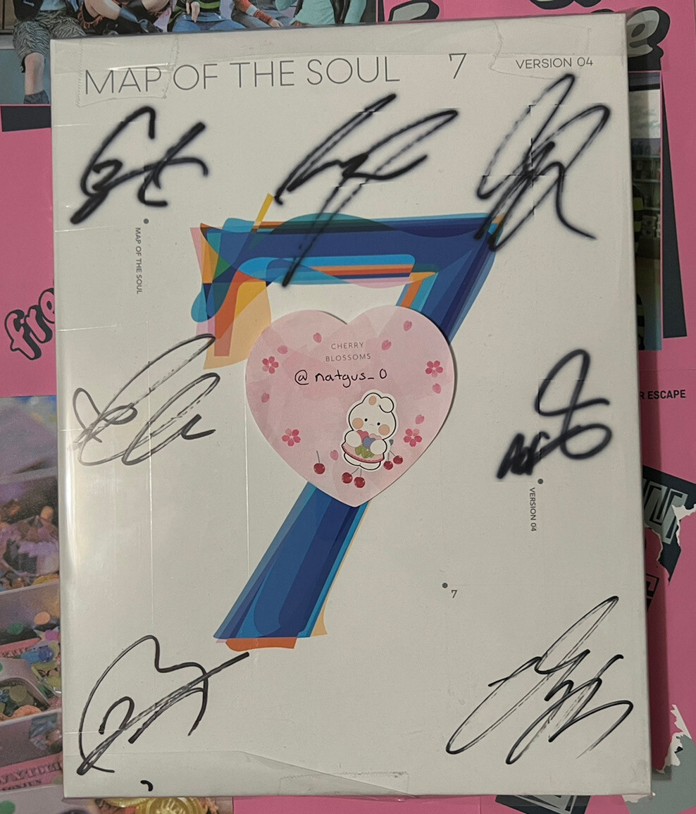 Official BTS Map of the Soul 7 Signed Album + Rm Japan