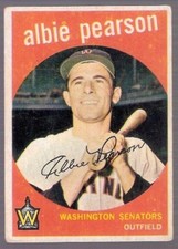 Venezuelan Topps 1959 Albie Pearson #4 Washington Senators BENCO VENEZUELA
