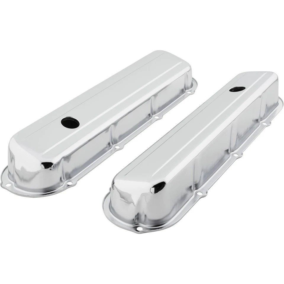 Chrome Valve Covers, Fits Cadillac 472-500 - Image 2 of 4