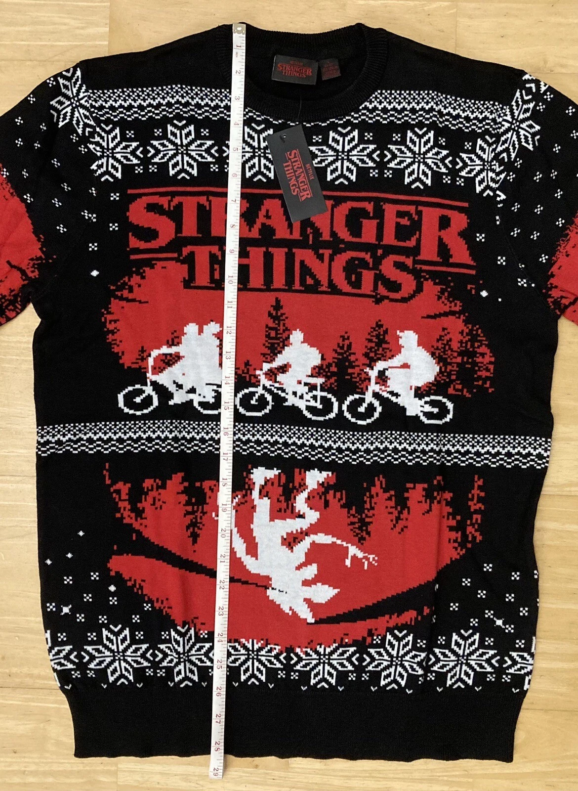 Large 41" inch chest Stranger Things Ugly Christmas Jumper Sweater Xmas Netflix