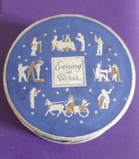 Vintage 1950s Bourjois 'Evening in Paris' Dusting Powder Peach Sealed And Unused