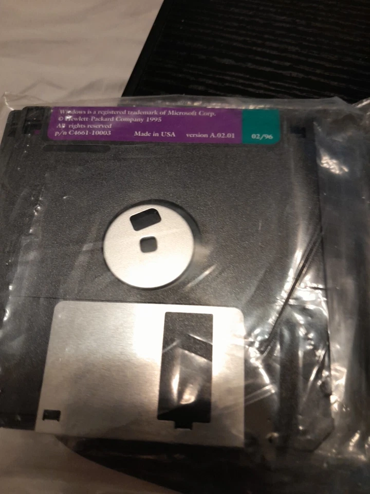 HP OfficeJet 3 1/2" Floppy Discs, Windows 3.1 & 95 SEALED - Image 2 of 2