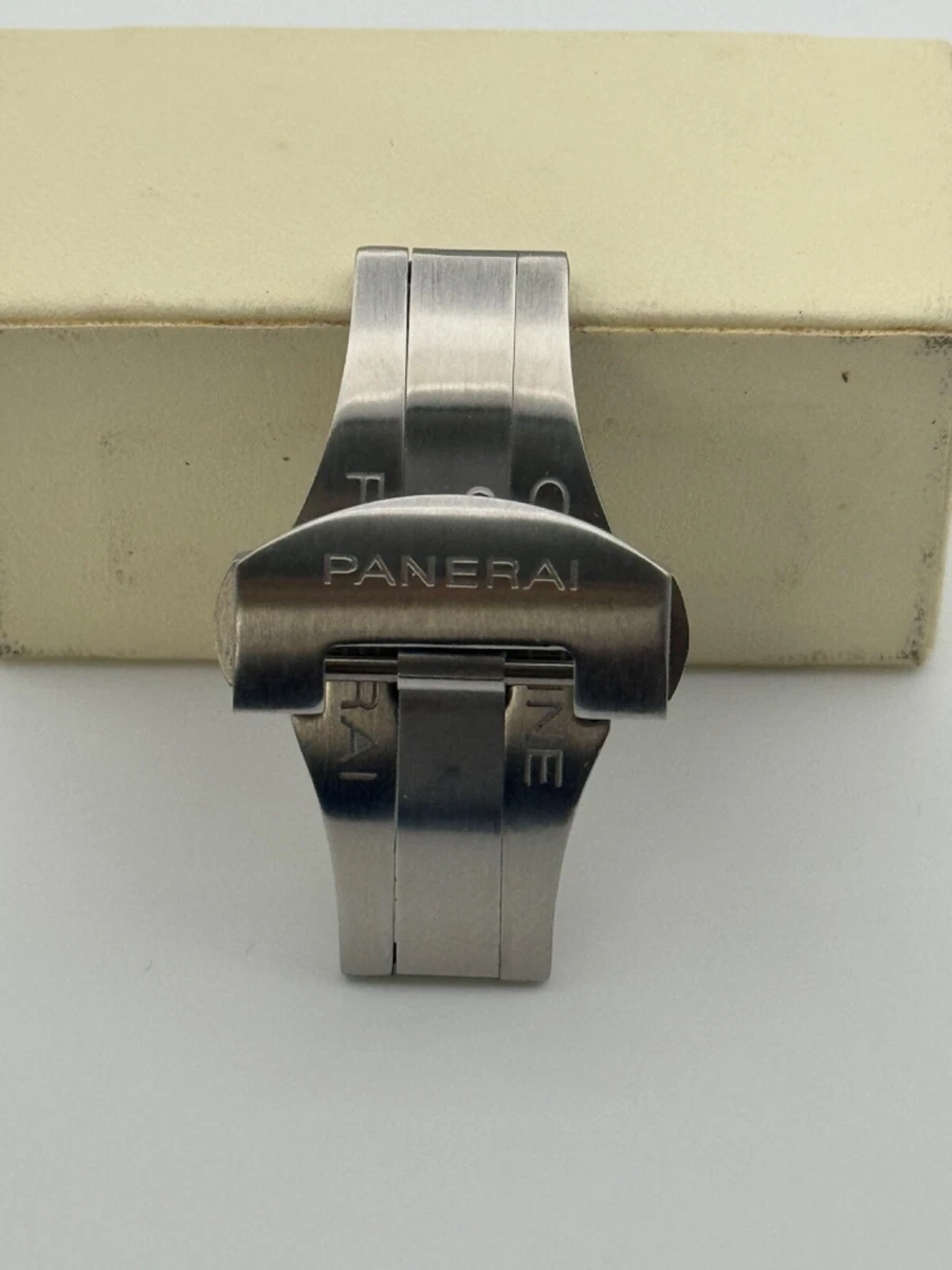 Original Panerai Caoutchouc Black Strap 22/20mm BA-Cinturino Caucciù - Foto 12
