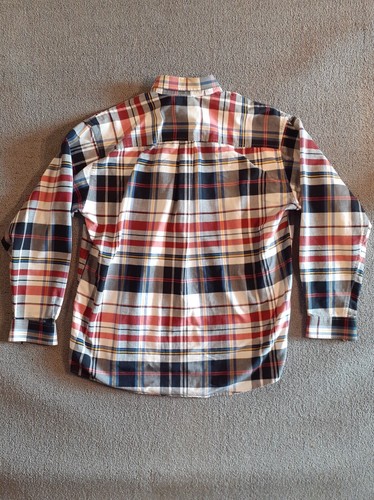 Cinch Up Western SZ Large Button Down Plaid Red, Blue, Yellow Long Sleeve Large - Picture 3 of 8