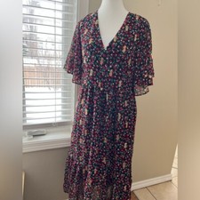 [M]Axara Paris Deep V Tied Neck S/S Cherry Pi...