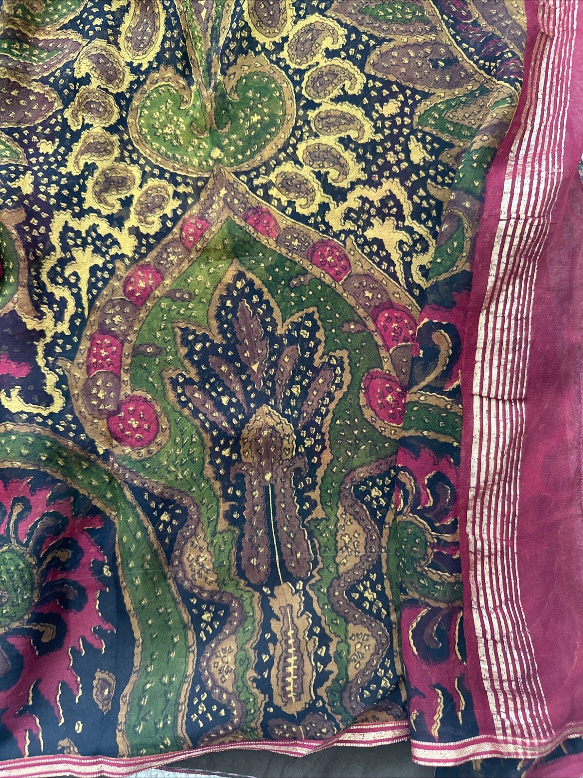Printed Georgette Sari - image 4