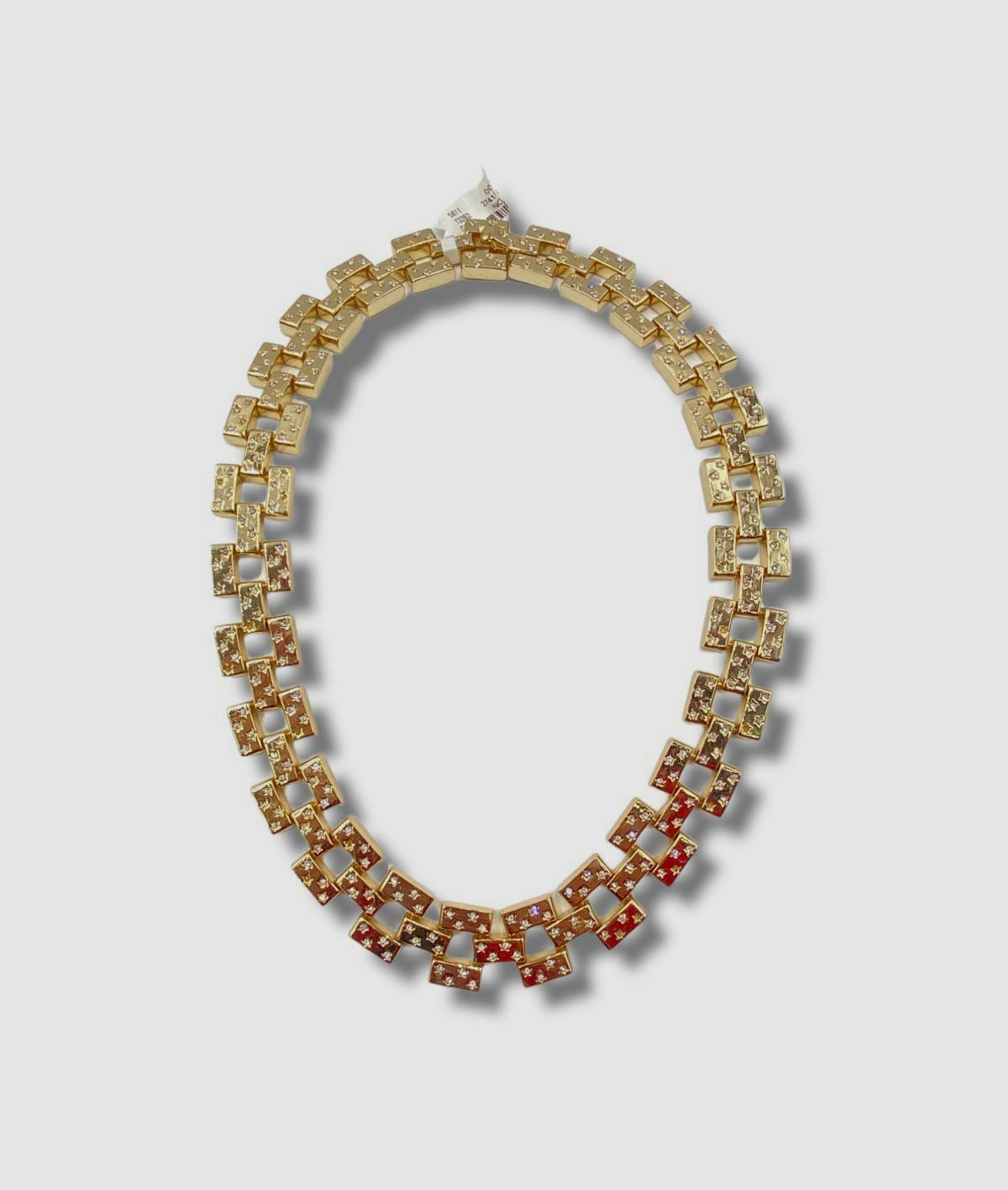 $495 Lulu Frost Women's Gold Star Crystal Link Necklace