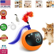 Interactive Chase Ball Toy for Cats - Customizable Play with Rechargeable Design