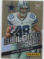 2013 Panini Building Blocks Gold Gavin Escobar Rookie #6 06/25 DALLAS COWBOYS